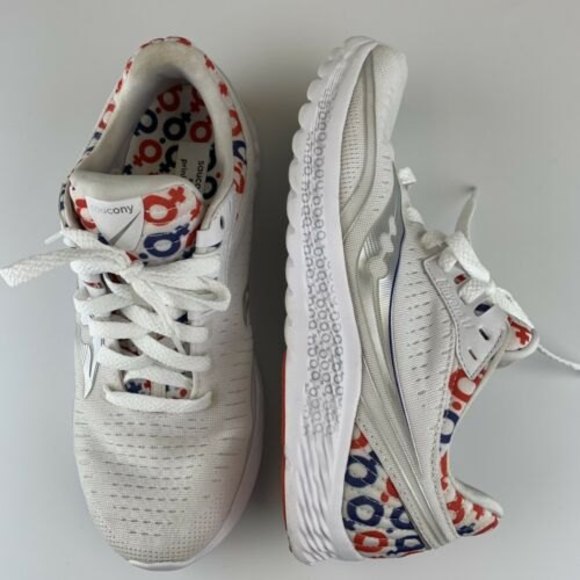 Saucony Shoes - Saucony Kinvara 11 Prinkshop White Running  Shoes S10551-70 Women’s Size 9
